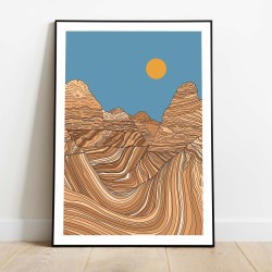 Plakát Arizona kaňon The Wave
