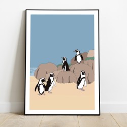 Plakát Jihoafrická republika tučňáci