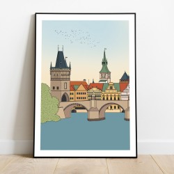 Plakát Praha Karlův most